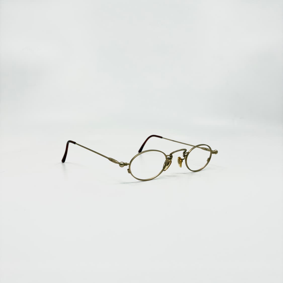OPTITAL ITALY 이탈리아 빈티지 골드 프레임 무광 메탈 안경 상품이미지2