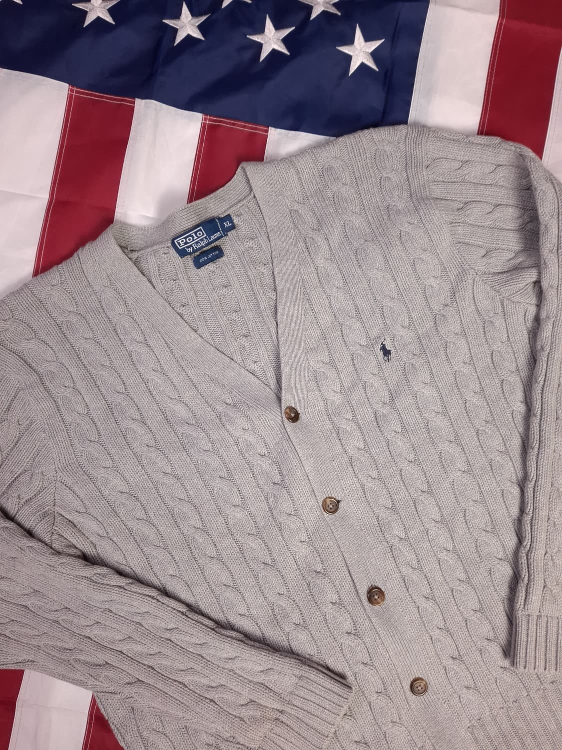 특A 오리지날 랄프로렌폴로 코튼 케이블 가디건 상품이미지2
