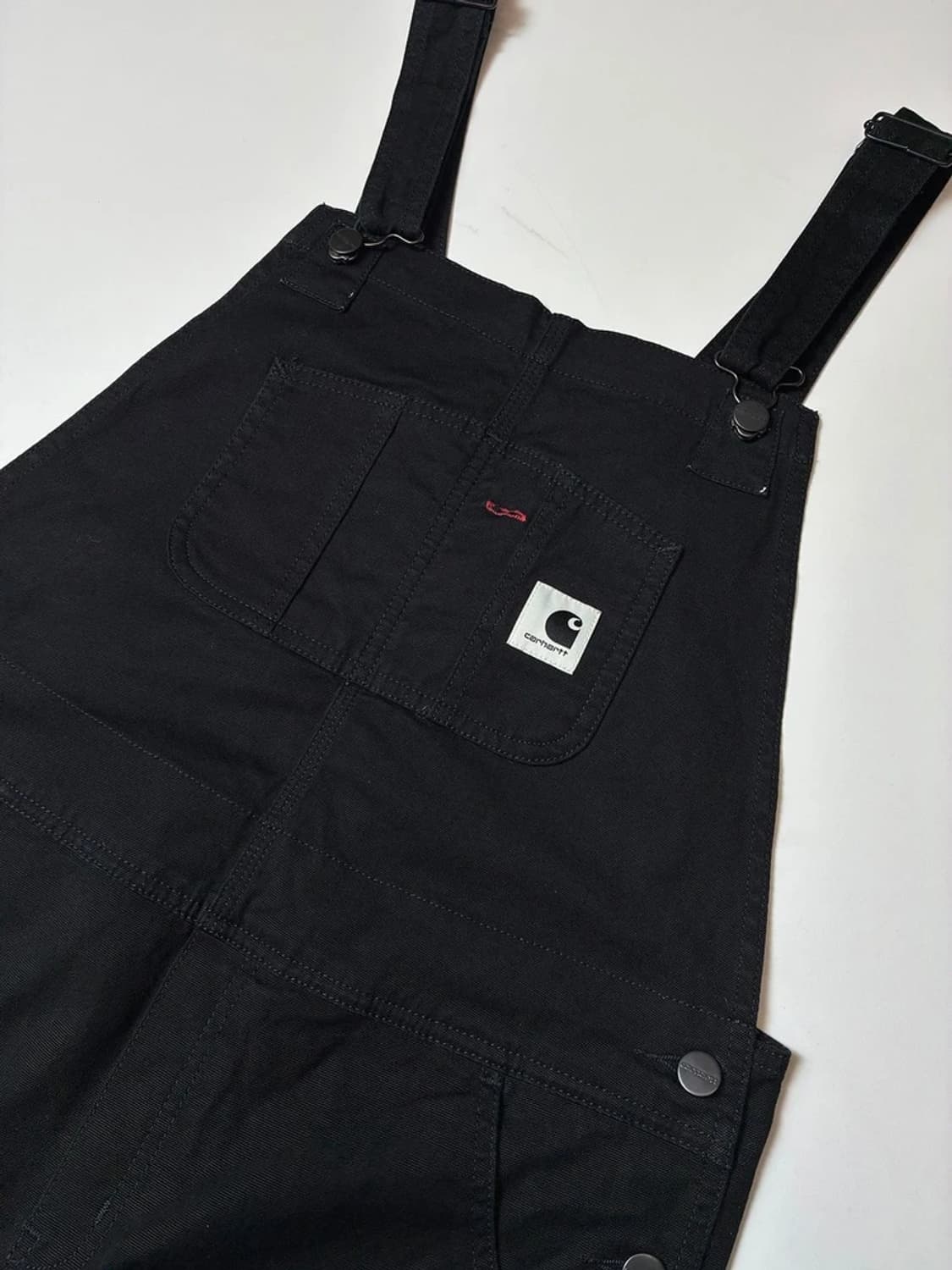 칼하트 WIP 블랙 빕 오버롤 스트레이트 PN8208 상품이미지2