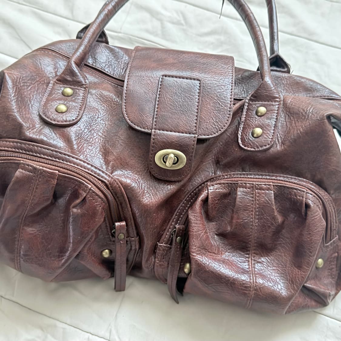 빈티지 브라운 토트백 숄더백 보스턴백 보부상 상품이미지4