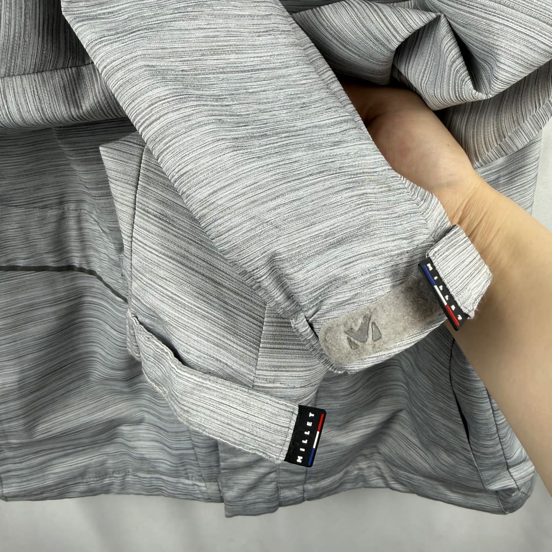 (100) 밀레 바람막이 자켓 그레이 상품이미지4