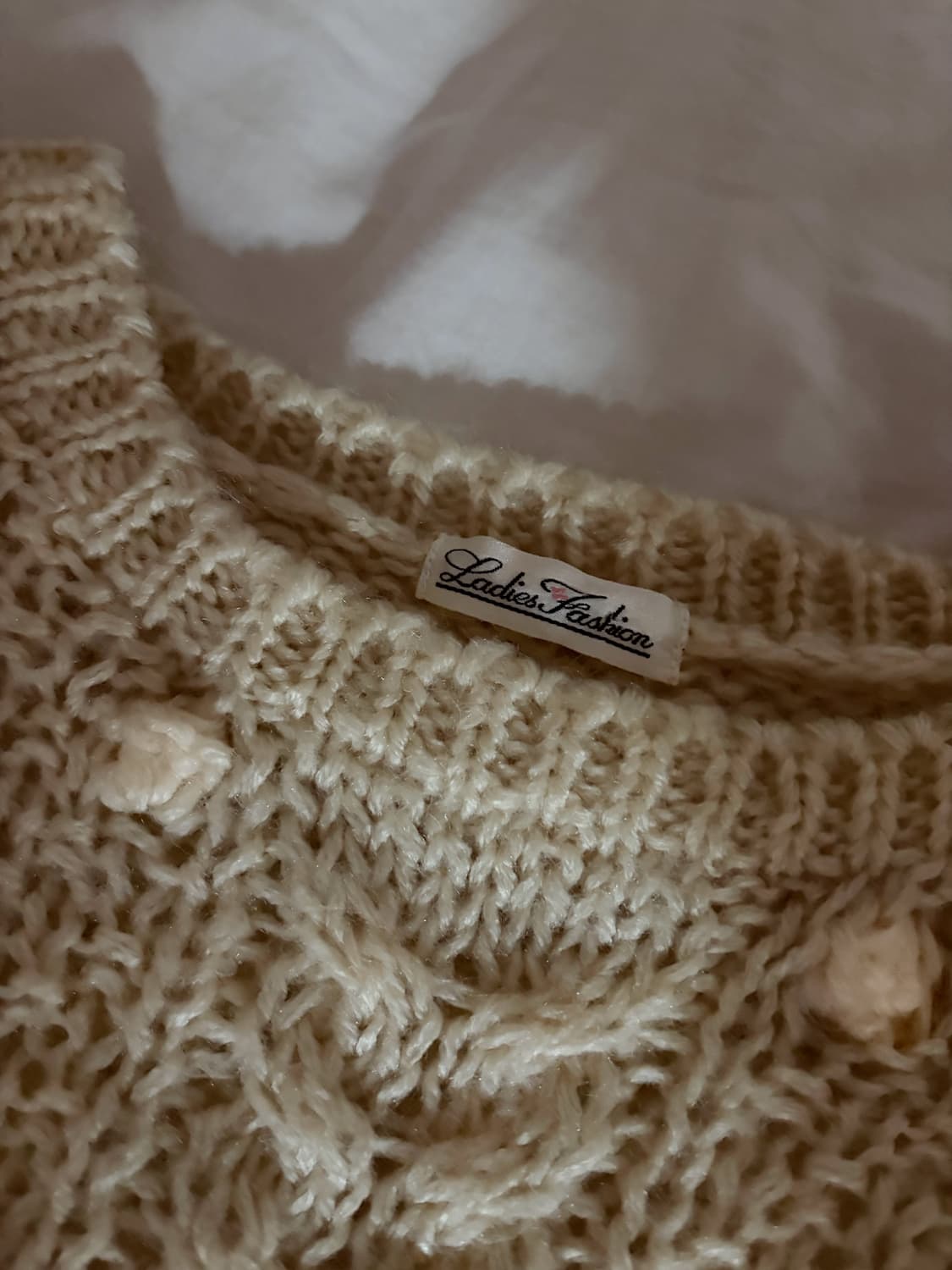 vintage pom pom knit butter yellow 상품이미지2