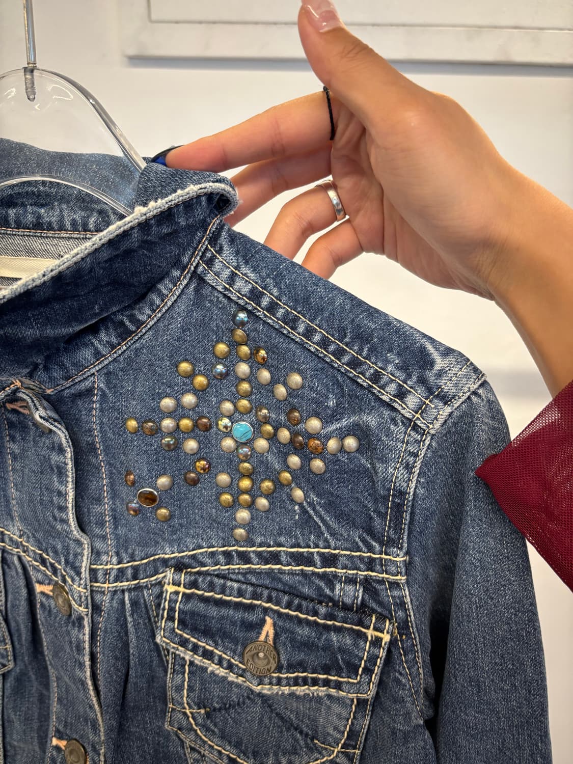 Stud point denim jk 상품이미지4