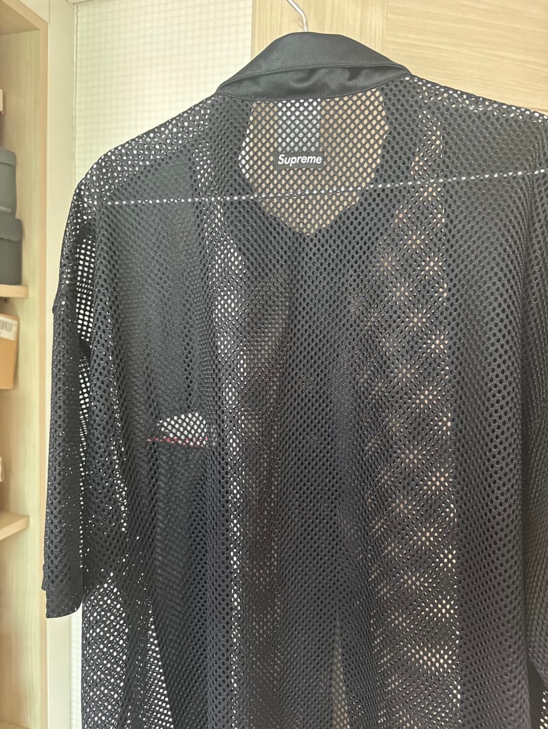 슈프림 나이키 메쉬 셔츠 블랙 XL 상품이미지3