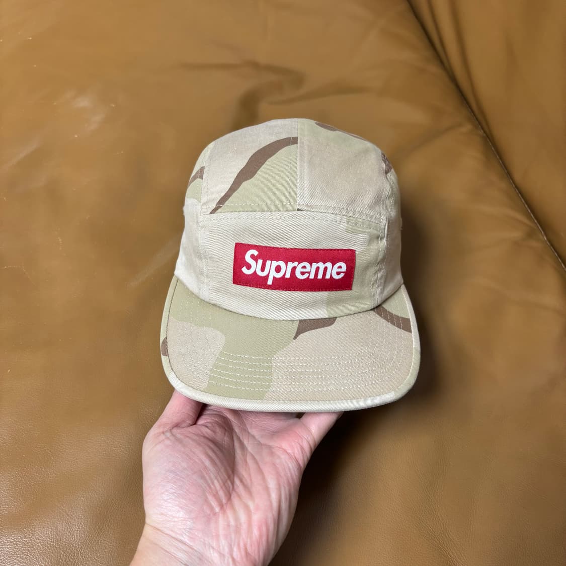 슈프림 캠프캡 모자 박스로고 데저트 카모 상품이미지2