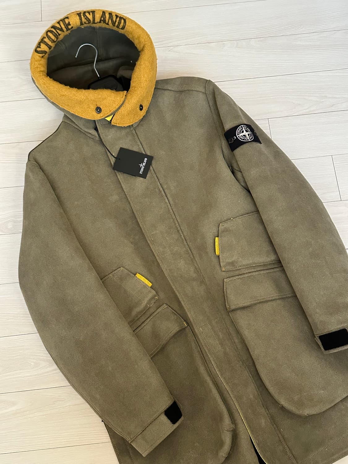 스톤아일랜드 맨메이드 스웨이드 롱패딩 L(105-110) 상품이미지4