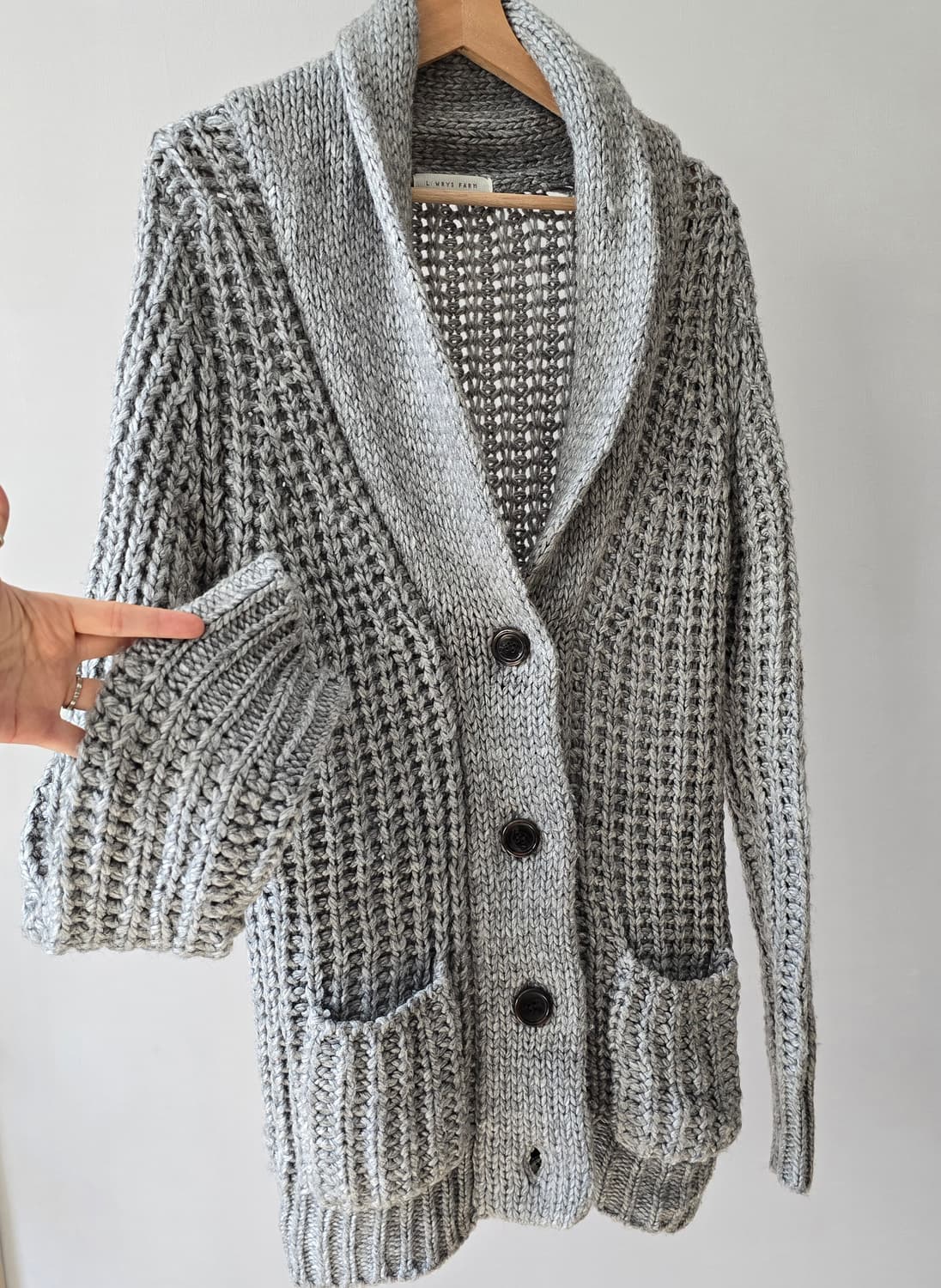 LOWRYS FARM 울혼방 롱가디건 Free 상품이미지3