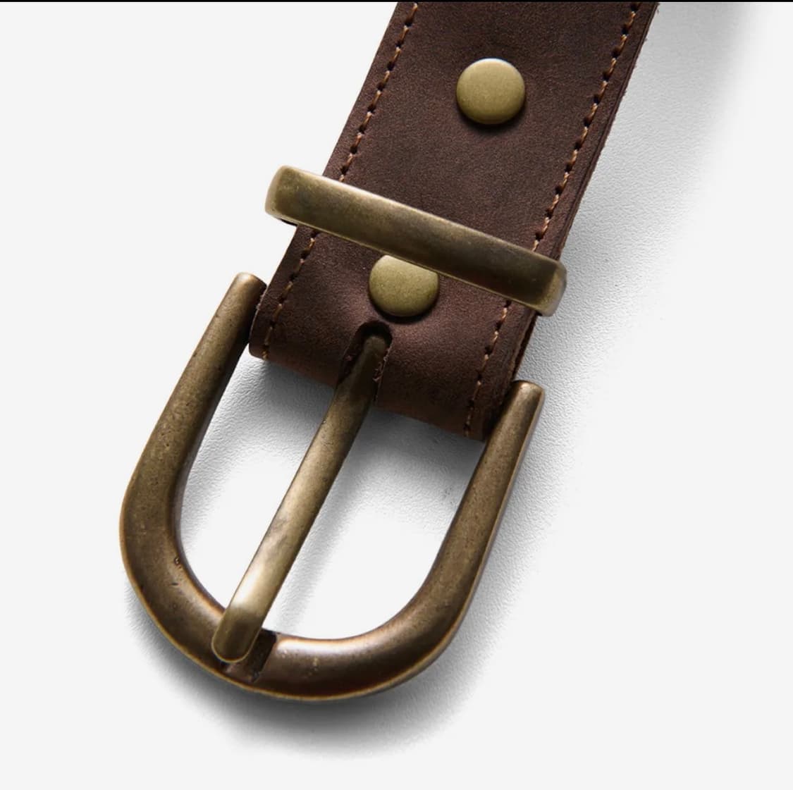 Carving Leather Belt Brown 상품이미지3