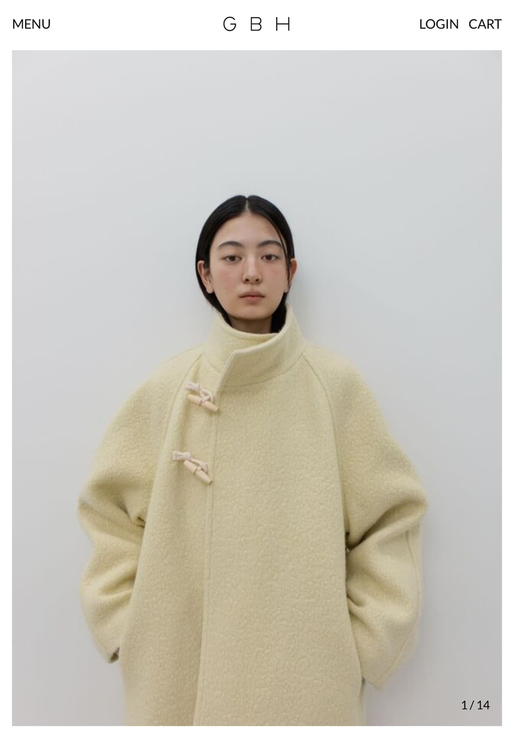 Gbh 하이넥 코트 HIGH-NECK TOGGLE COAT / BUTTE 상품이미지1