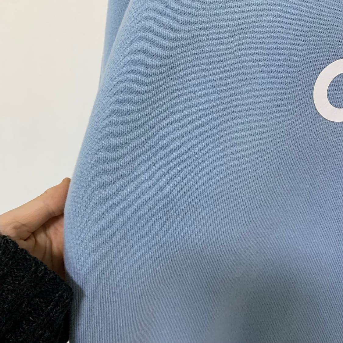 아디다스 빈티지 트레포일 로고 맨투맨 하늘색 L 상품이미지3