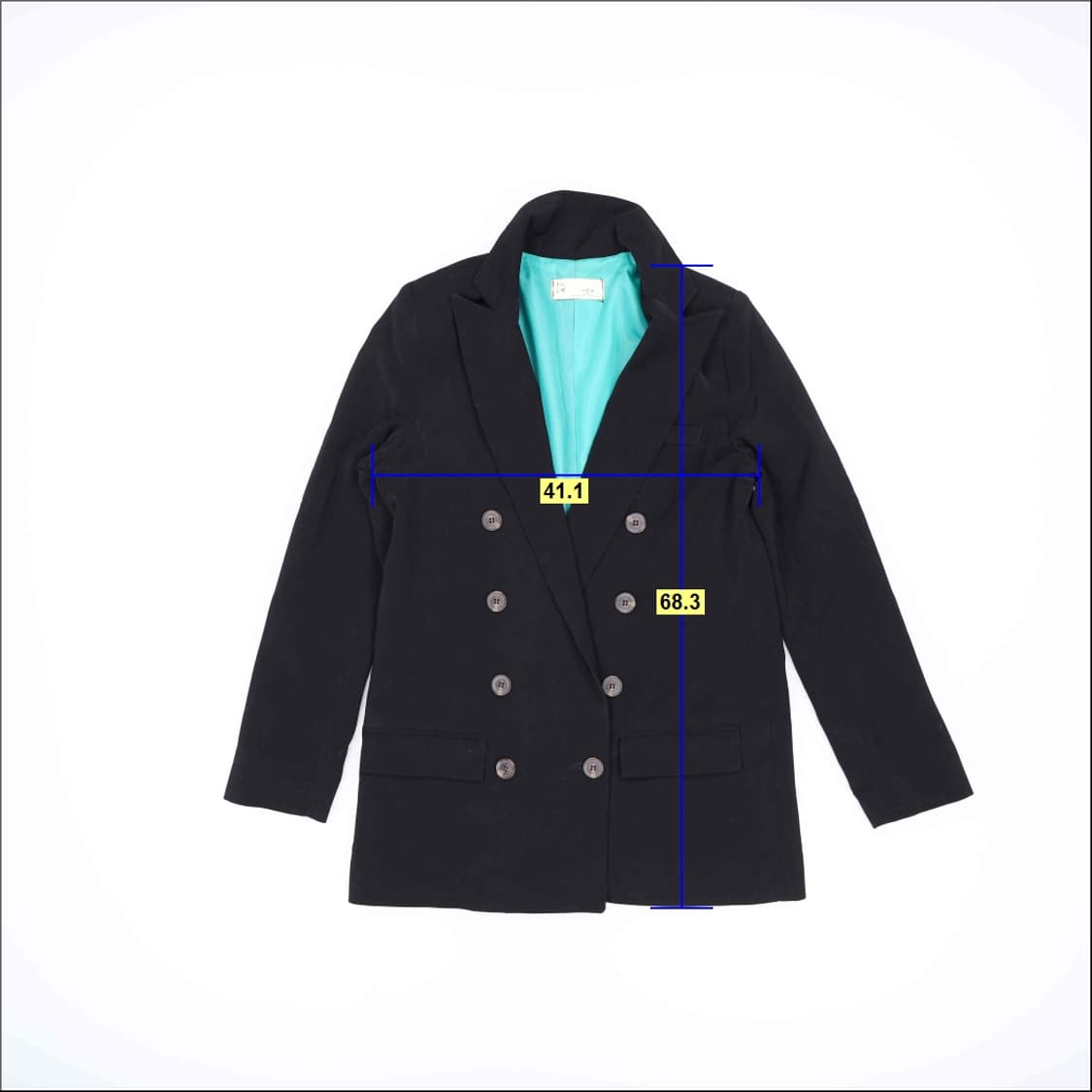 [55정도] 빈티지 여성 더블코트 자켓 1222H2 상품이미지5