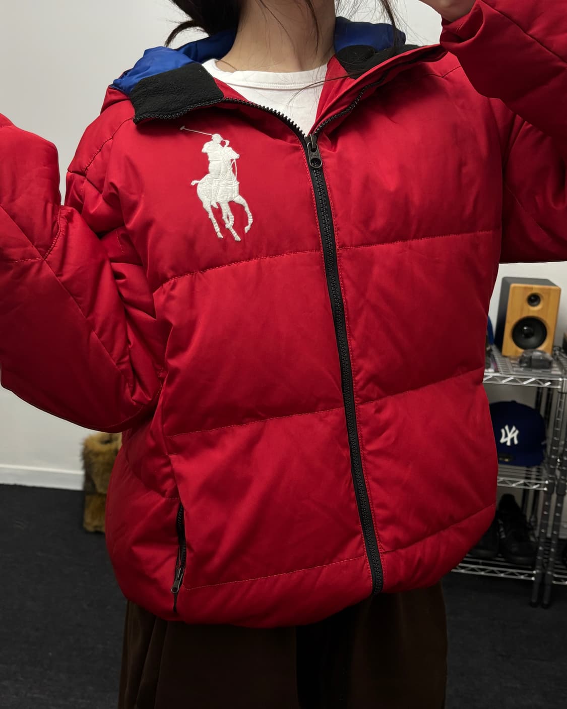 폴로 랄프로렌 00s 빅포니 덕다운 패딩 상품이미지1