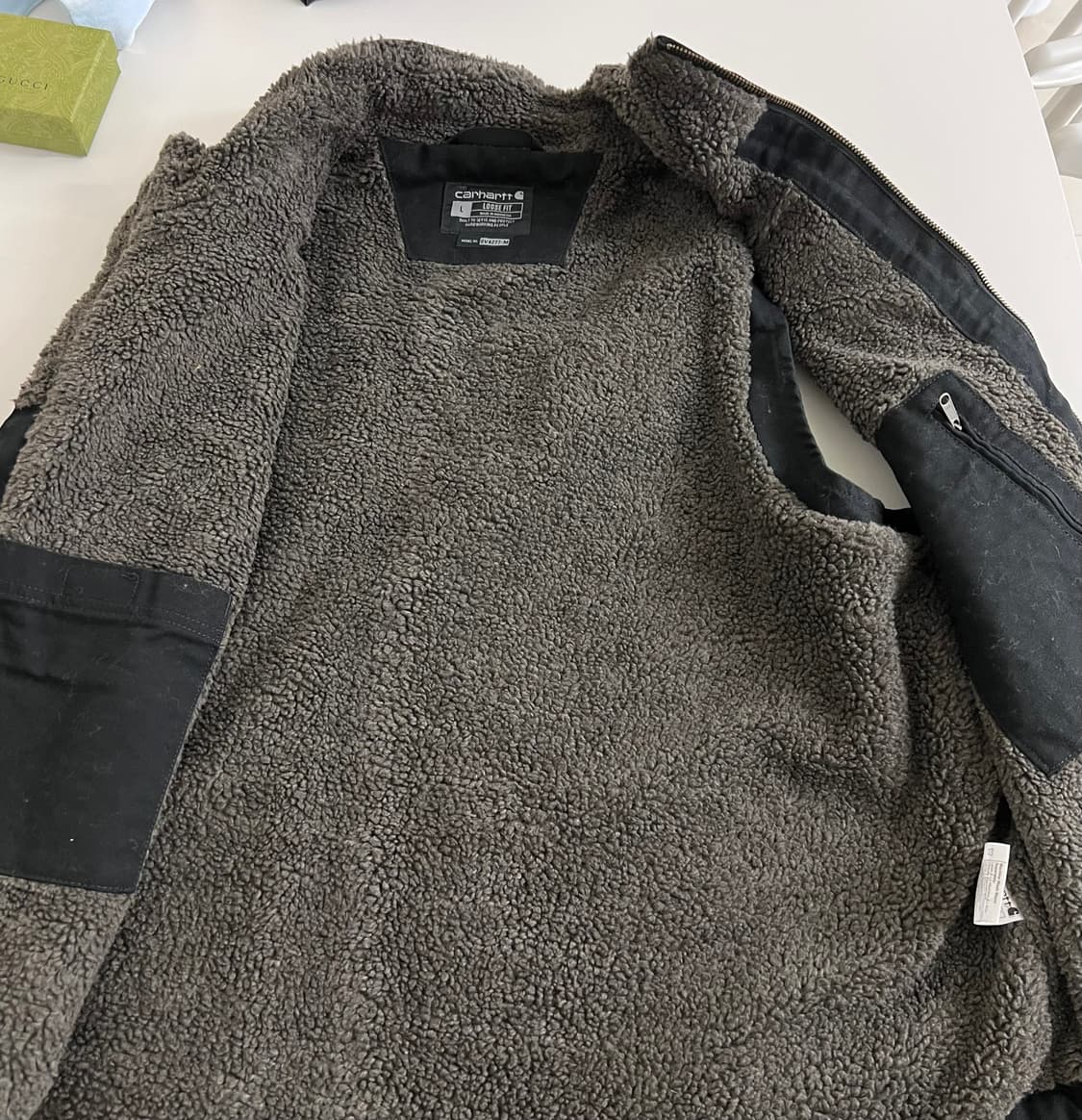 칼하트 쉐르파 양털 조끼 라지 상품이미지7