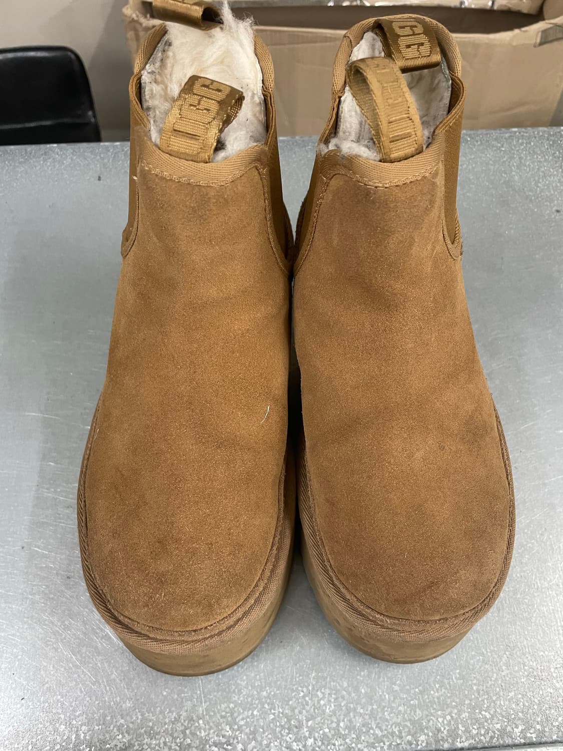 어그 뉴멜 플랫폼 첼시 부츠 체스트넛 230 상품이미지5