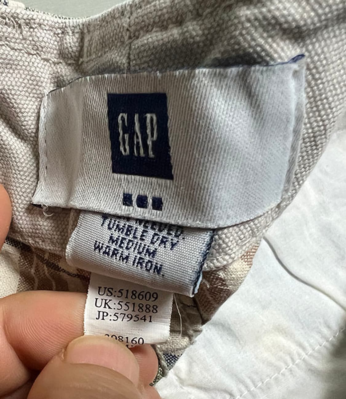 GAP 갭 남자 타탄체크 카고 반바지 캐주얼 아메카지 코튼 XL 34 상품이미지3