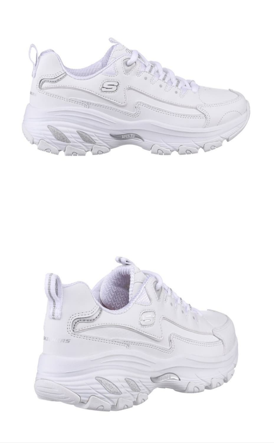 250) 스케쳐스 딜라이트 4.0 화이트 운동화 상품이미지3