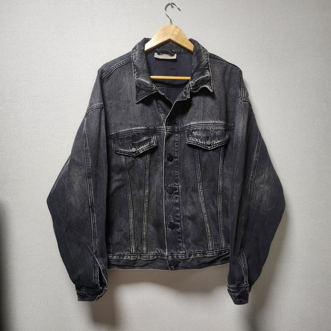 [L] 에센셜 피어오브갓 블랙 오버핏 데님자켓 상품이미지1