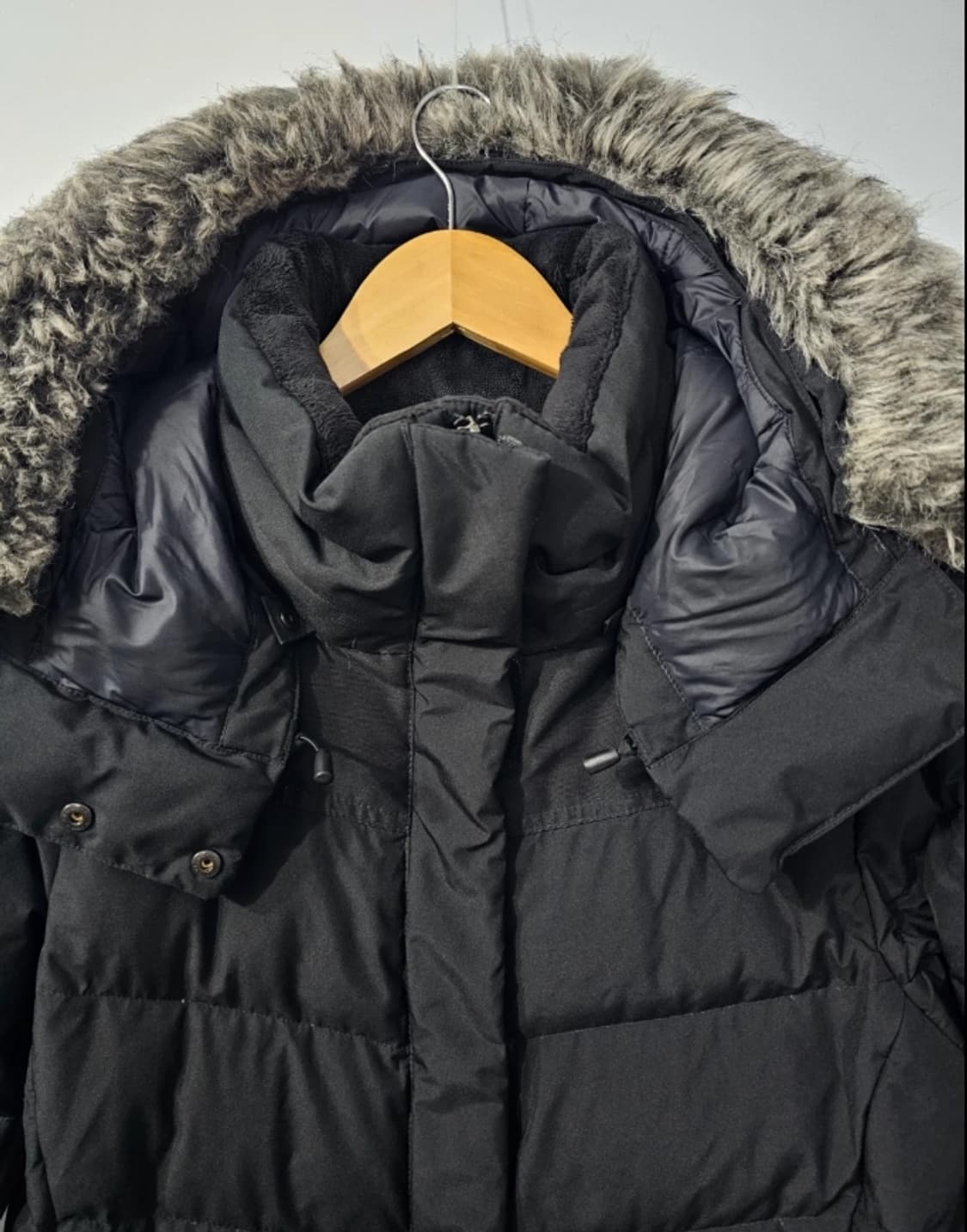 노스페이스 여성 구스다운 롱패딩 블랙 ~77 상품이미지3