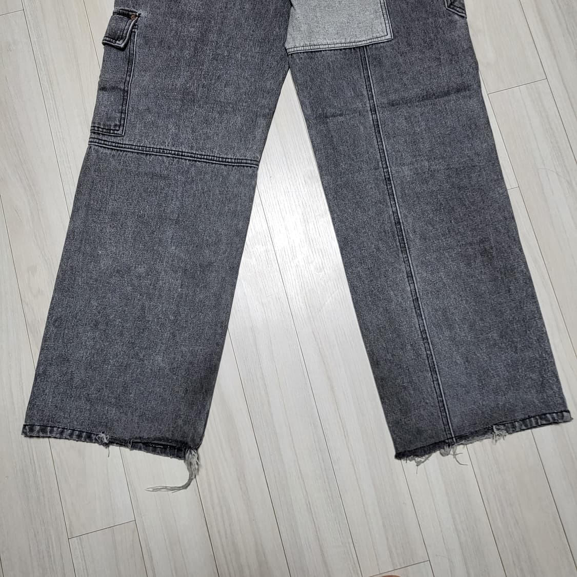 (L) 앤더슨벨 패치워크 와이드 데님팬츠 anderssonbell 상품이미지9