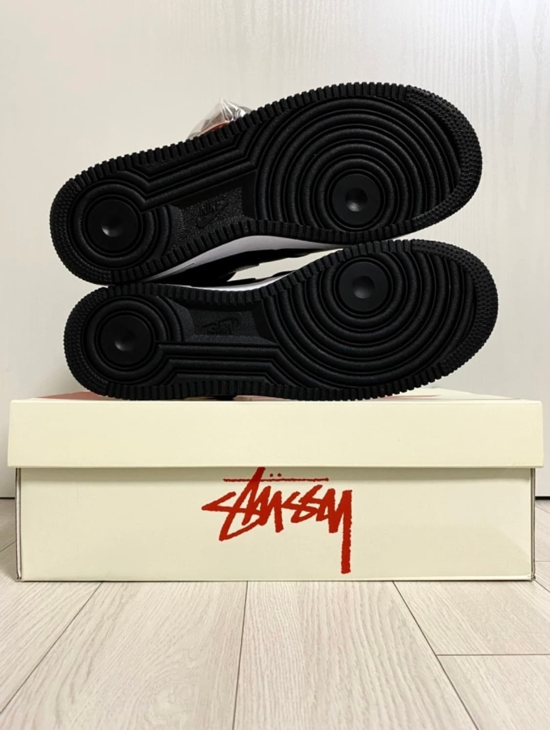 STUSSY X NIKE AIR FORCE 1 MID SP BLACK 상품이미지5