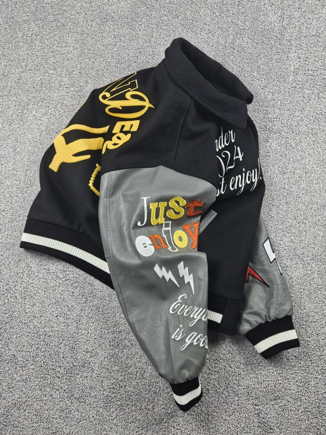 에이티즈 2024팝업 썬더 배색 바시티 자켓 (상세설명참조)/ 10089 상품이미지5