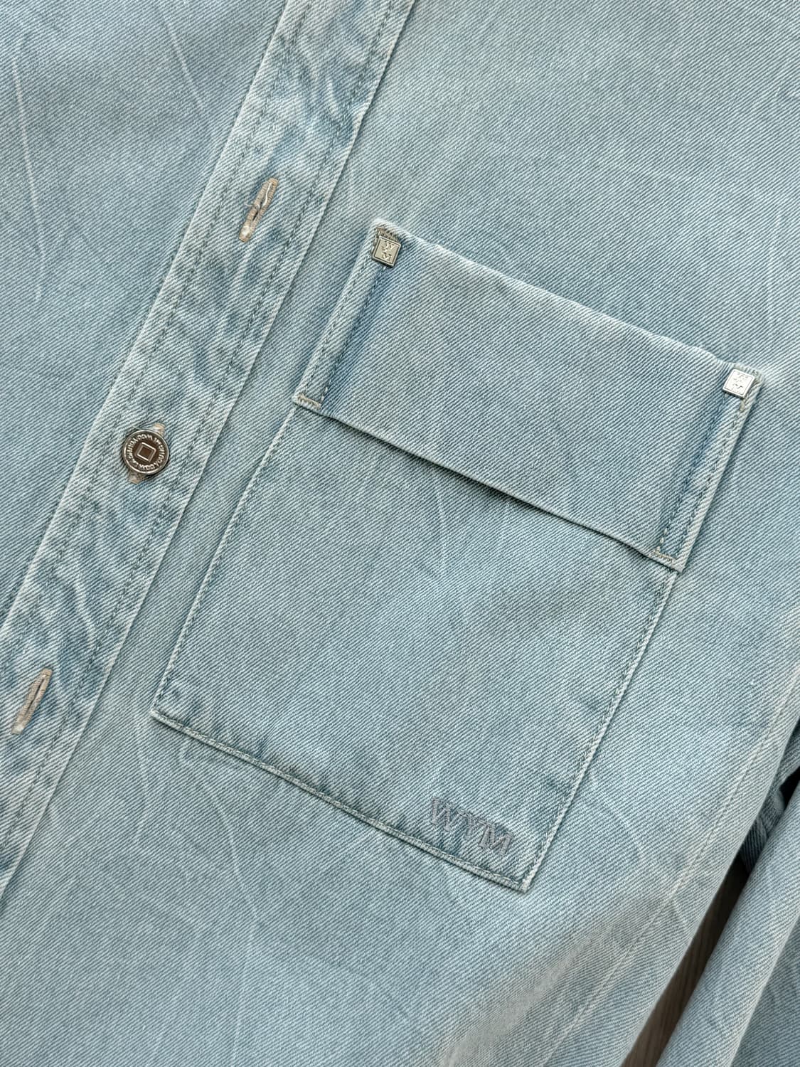 우영미 코튼 백로고 셔츠 36 상품이미지4