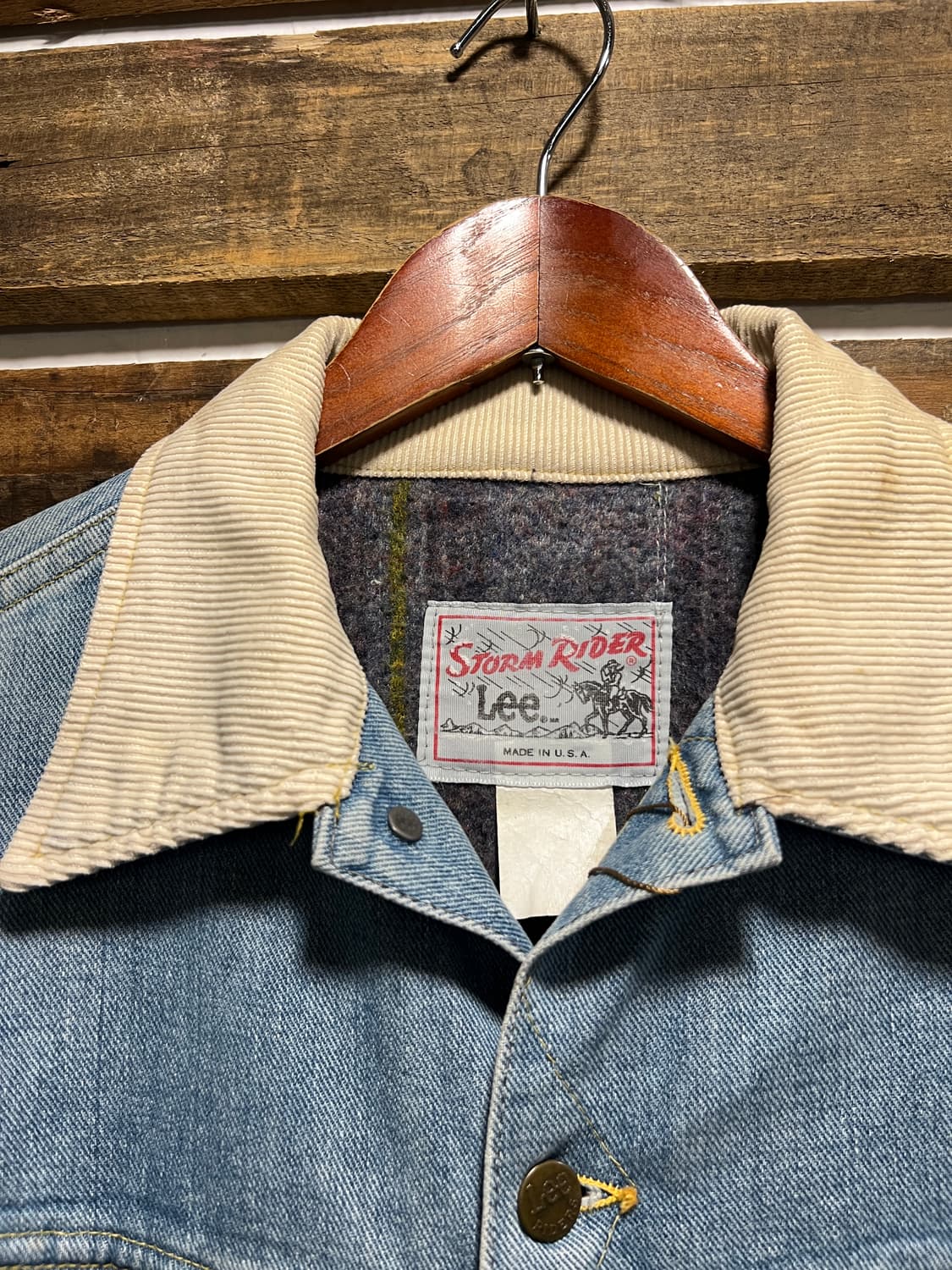[M]70's Lee USA 스톰라이더 블랭킷 데님 트러커 자켓 R9 상품이미지2