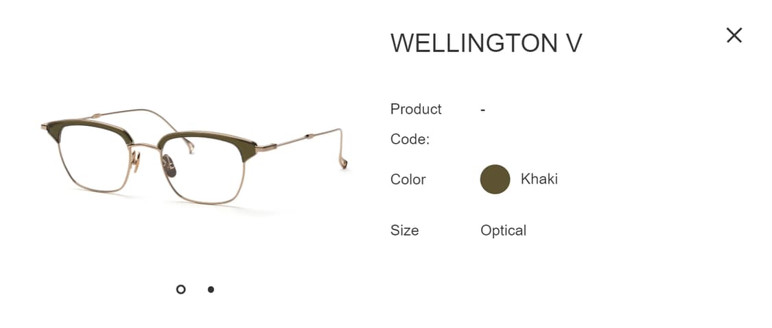 이세이 미야케 x 금자안경 웰링턴 V 하금테 안경 0056 상품이미지6