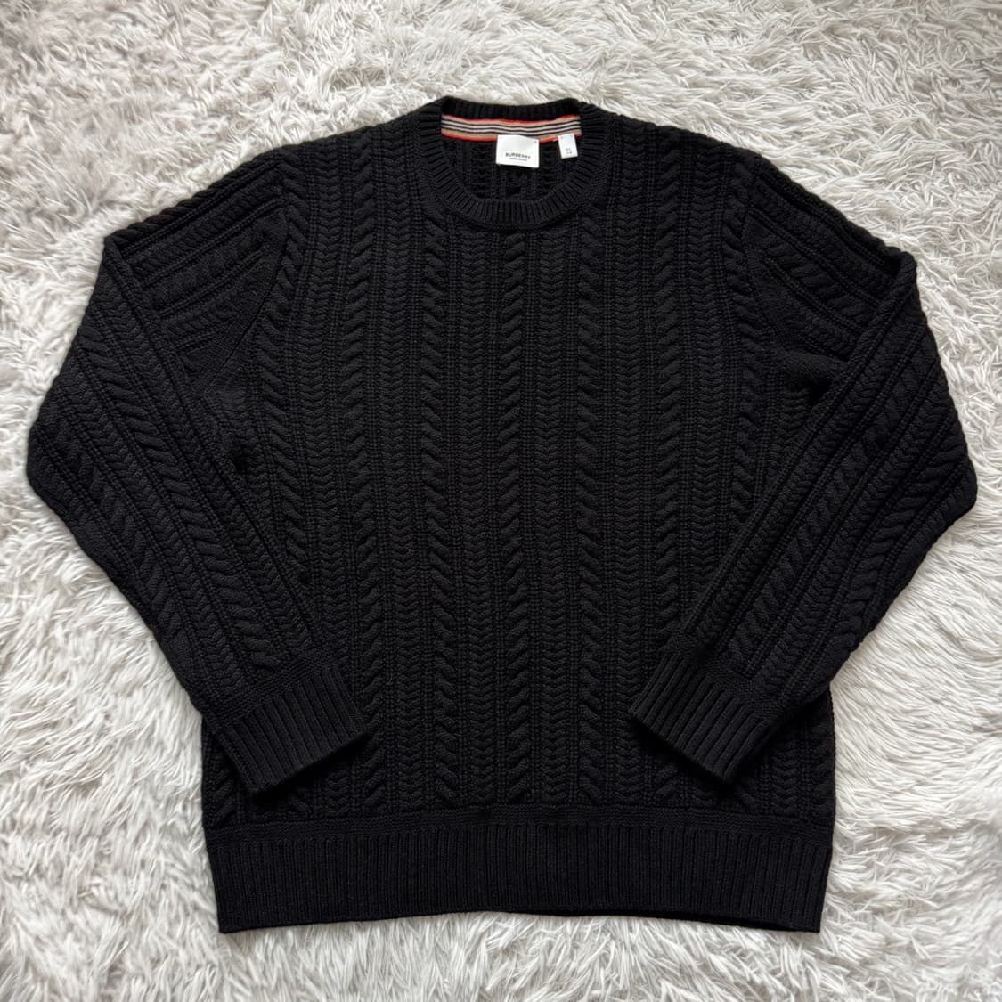 BURBERRY 일본빈티지 와플 니트 버버리니트 버버리 XXL 110 상품이미지2