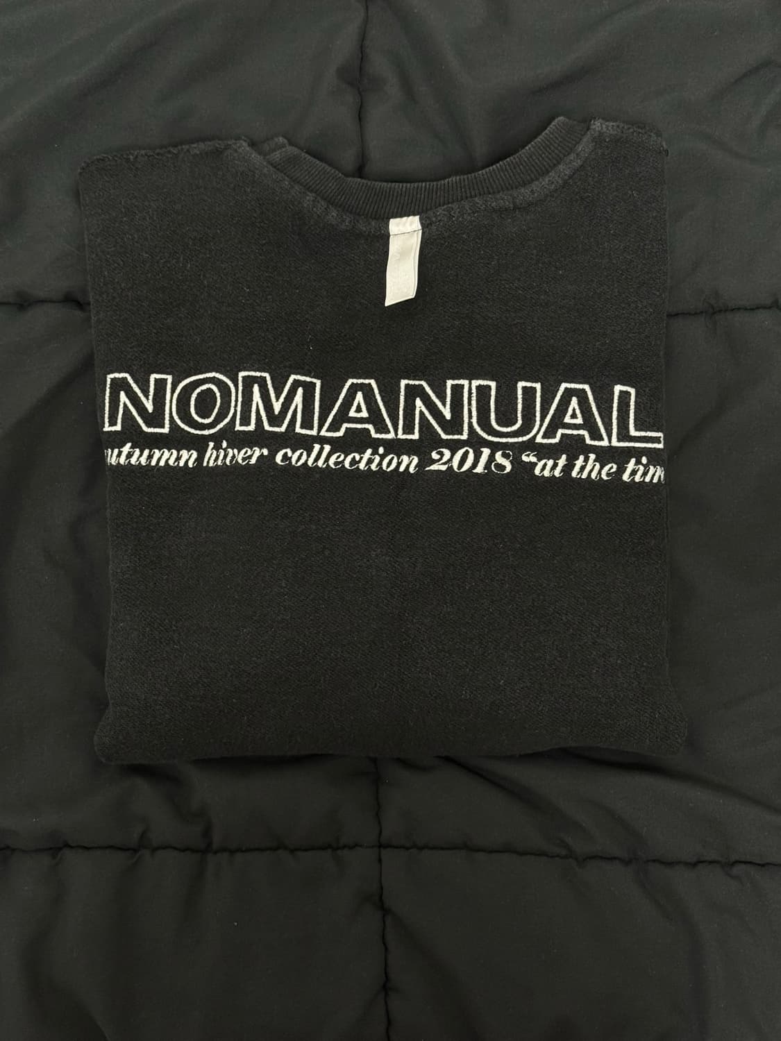 노매뉴얼 / REVERSED SLOGAN SWEAT SHIRT 상품이미지7