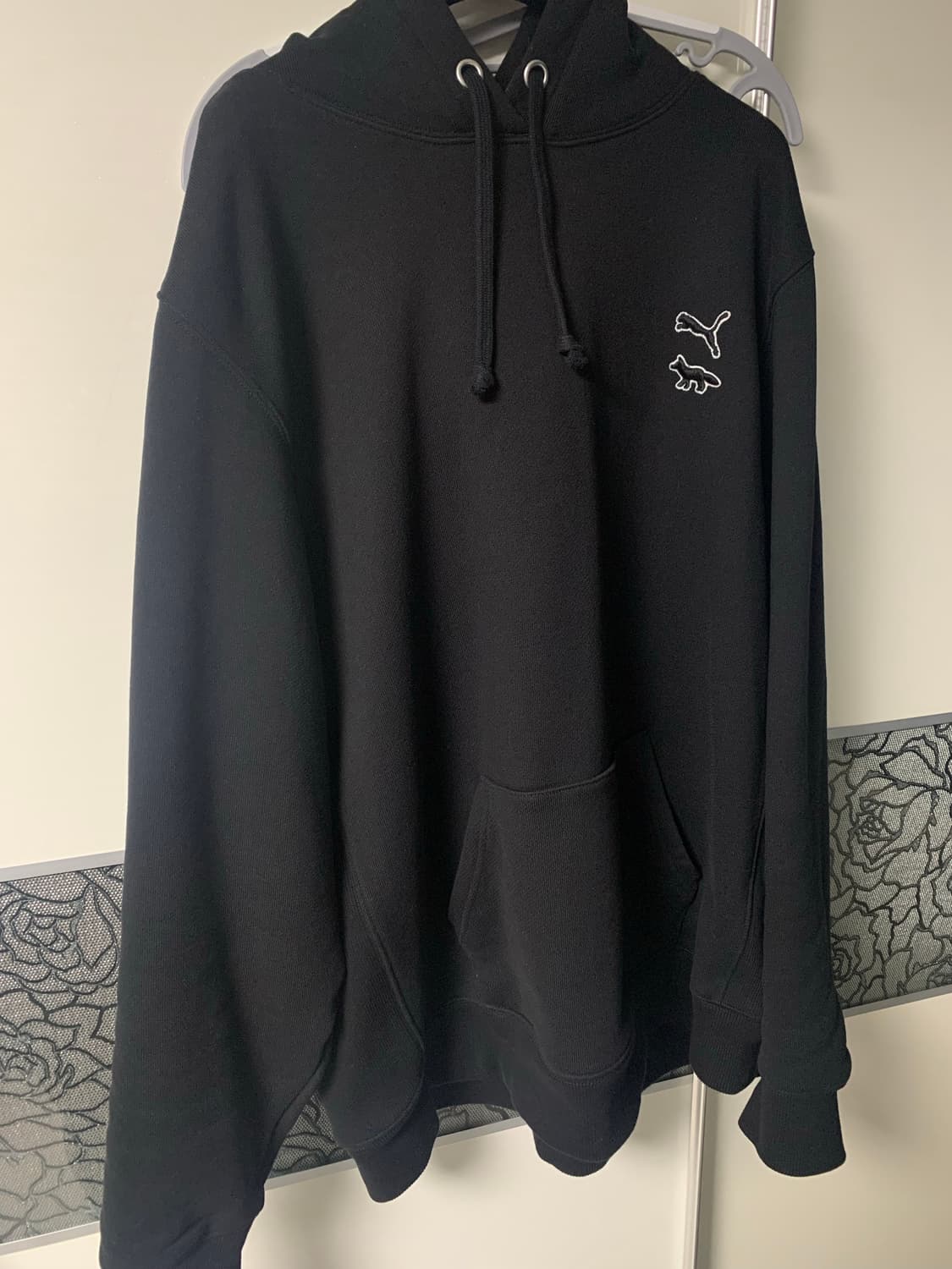 푸마 X 메종키츠네 후드 블랙 L 상품이미지2