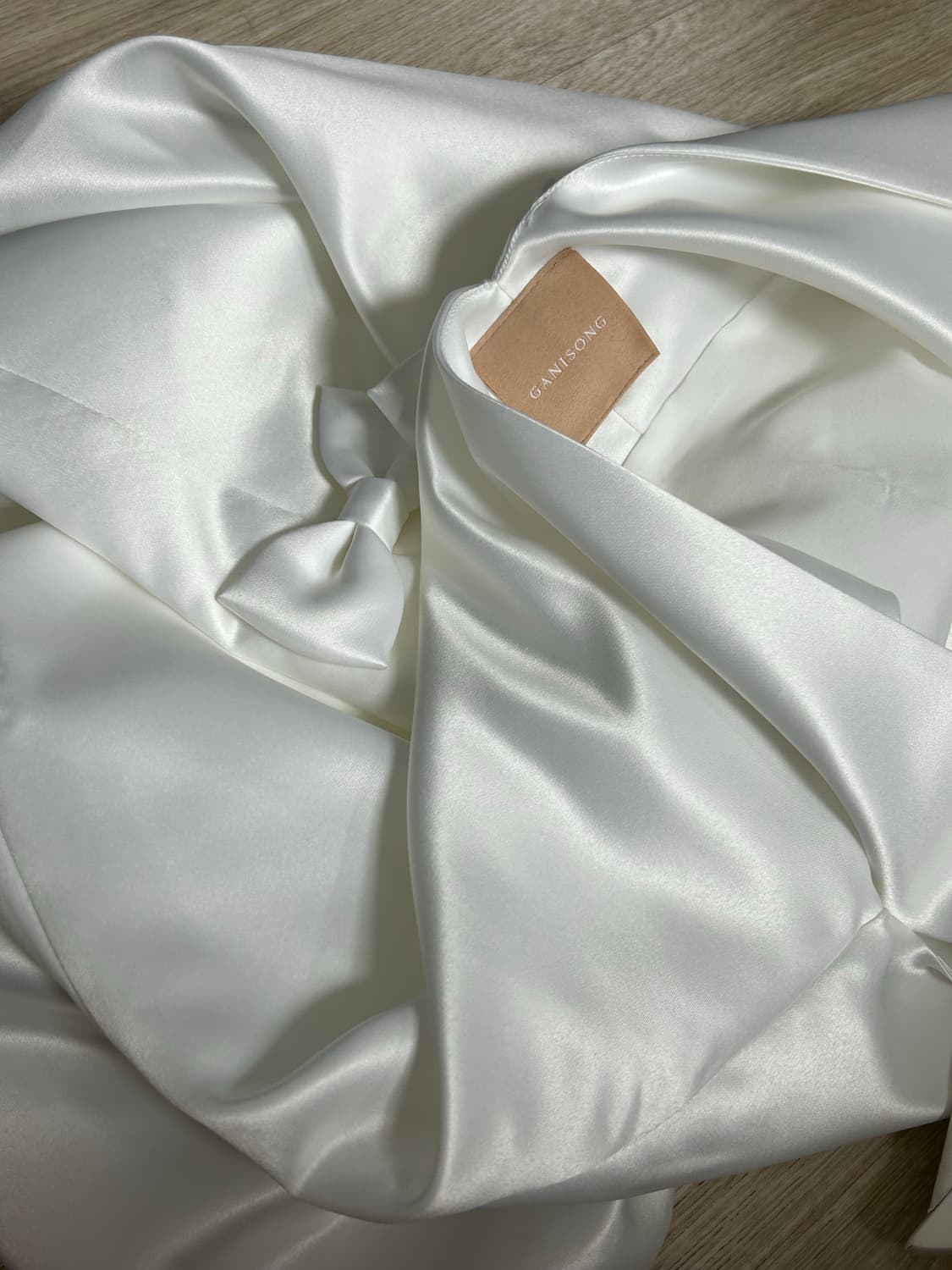 가니송 보우샤워 미니드레스 상품이미지5