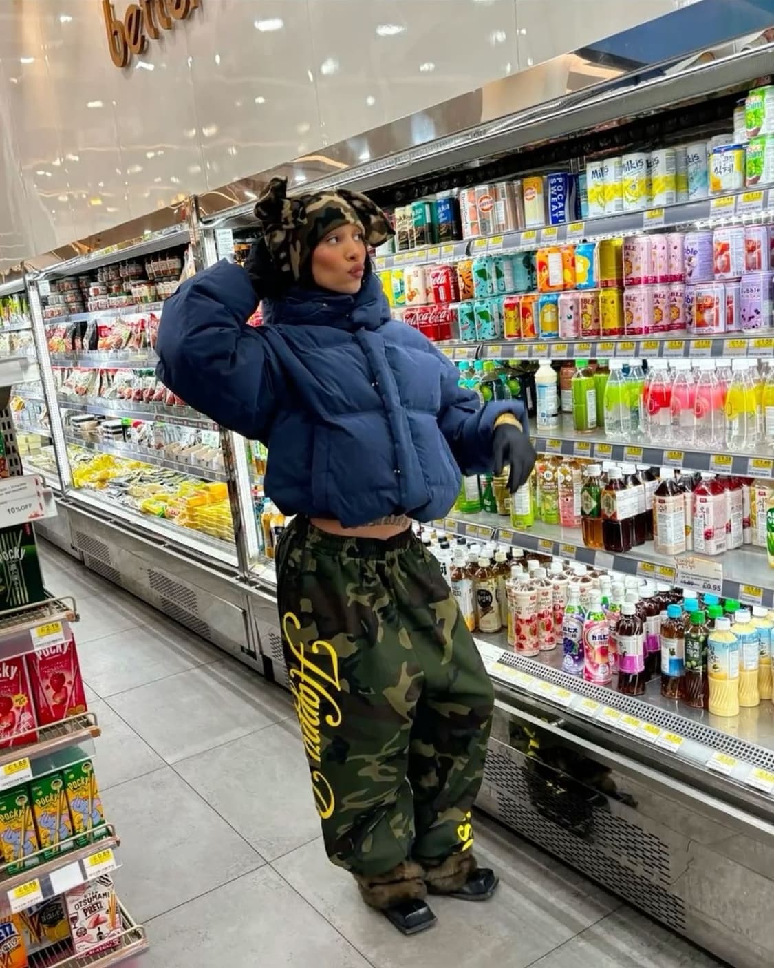 IHP (im happy promise) 카모 레터링 스웻 [ M ] 상품이미지2