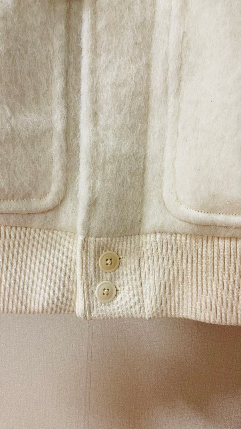 자라 오리진스 아이보리 울 봄버 자켓 L(110까지 가능) 정가 28만원 상품이미지6