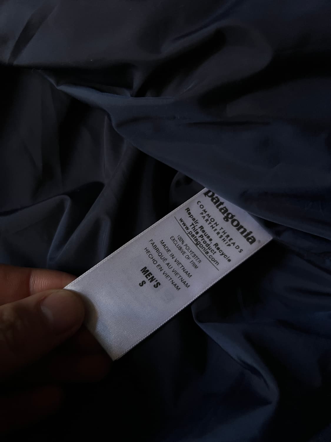 [S]파타고니아 H2NO 네이비 워터프루프 윈드브레이커 자켓 상품이미지8