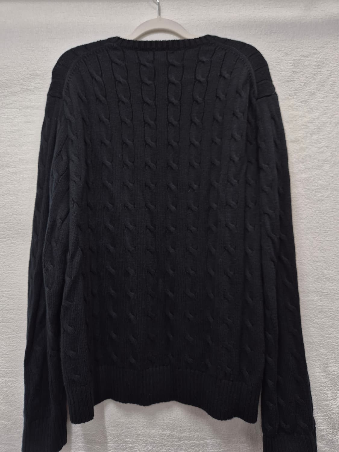 폴로  블랙 케이블 니트 스웨터 / 110 (정품) 상품이미지4