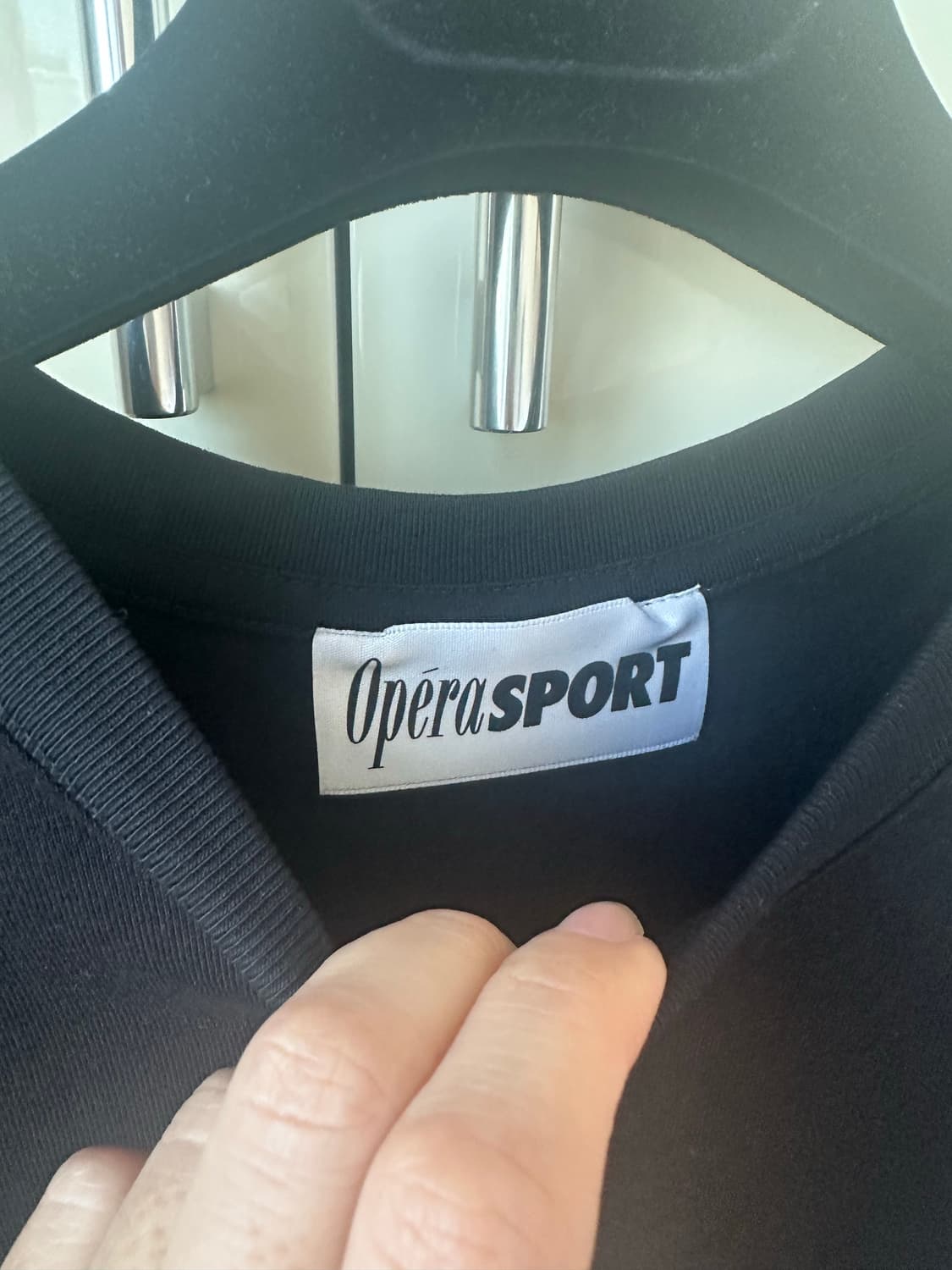 오페라 스포츠 긴팔 티셔츠 블랙 XS (택달린 신제품) 상품이미지2