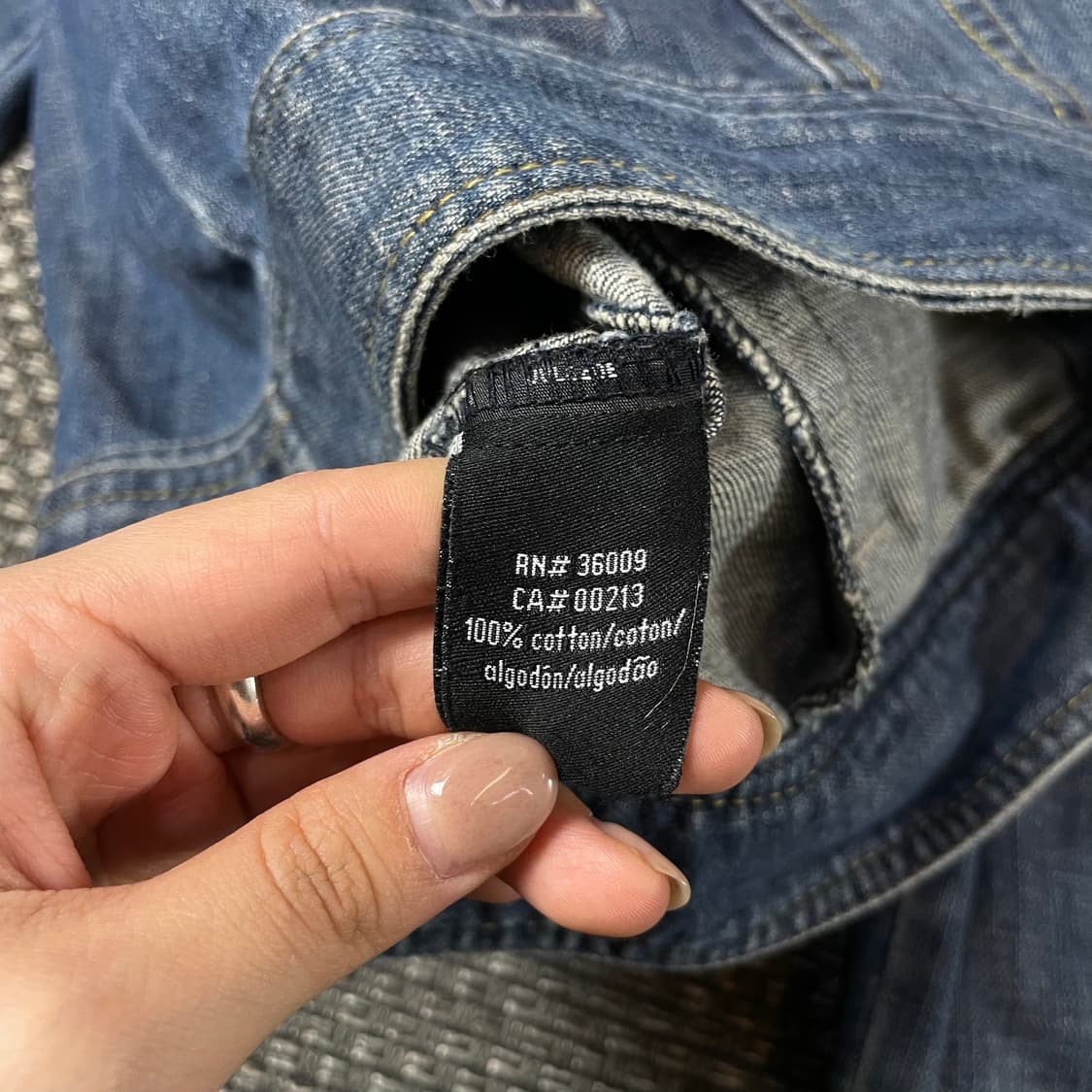 캘빈클라인 중청 투포켓 데님 자켓 M 상품이미지9