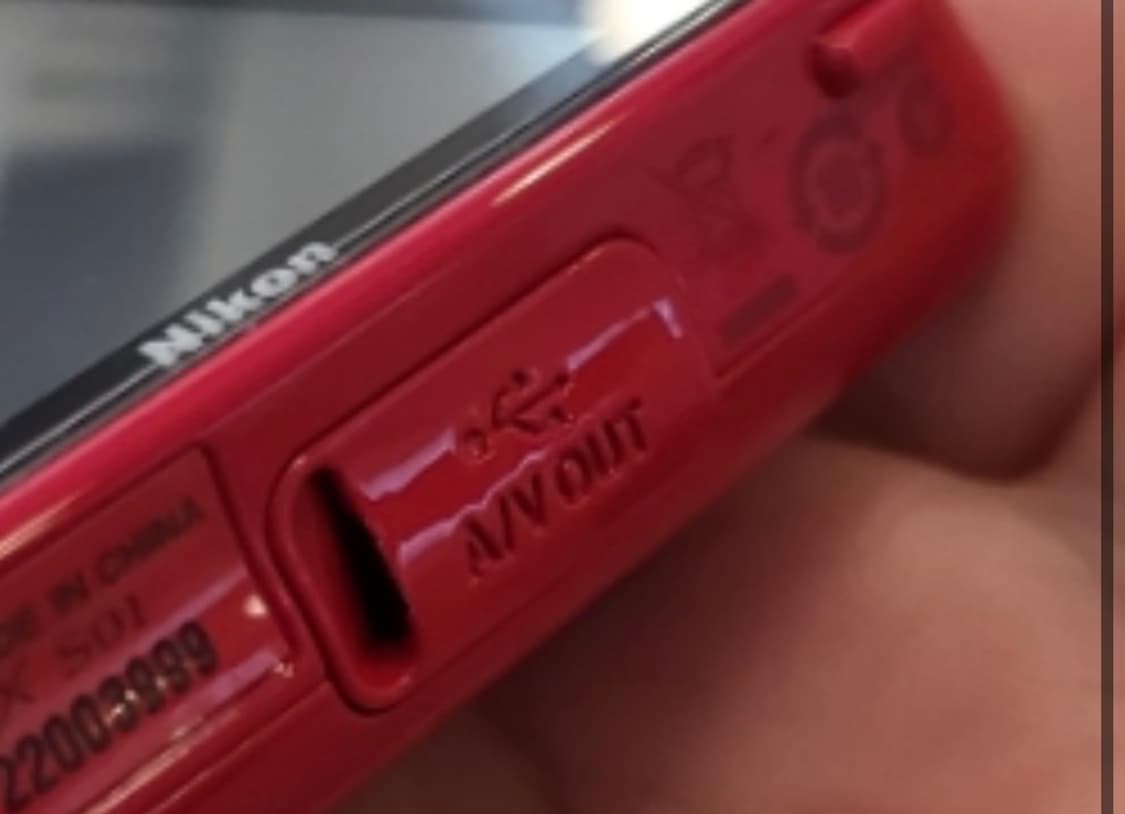 니콘 쿨픽스 s01 레드 배터리 단자 커버  상품이미지1