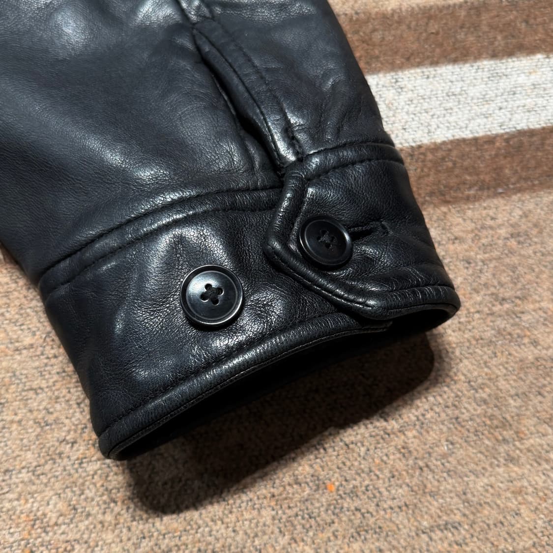 바나나리퍼블릭 헤비 램스킨 필드 자켓 L 105 양가죽 상품이미지8