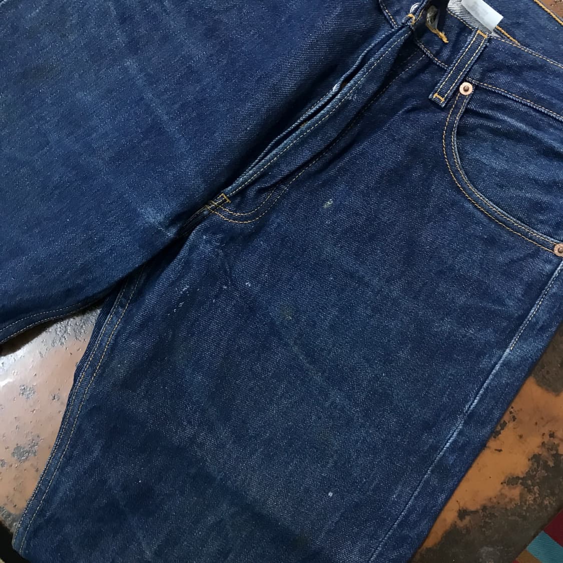 리바이스 501 진청 데님 팬츠 허리 30 31  사이즈 상품이미지6
