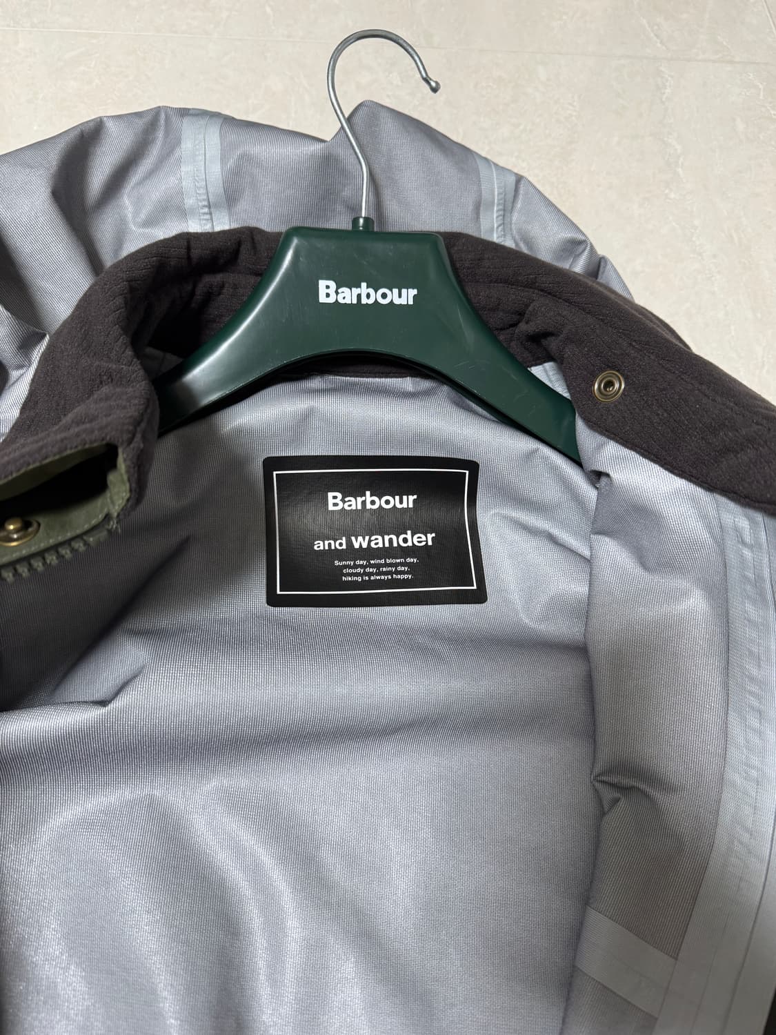 바버 앤드원더 3L 비데일 자켓(XL, 올리브) 상품이미지5