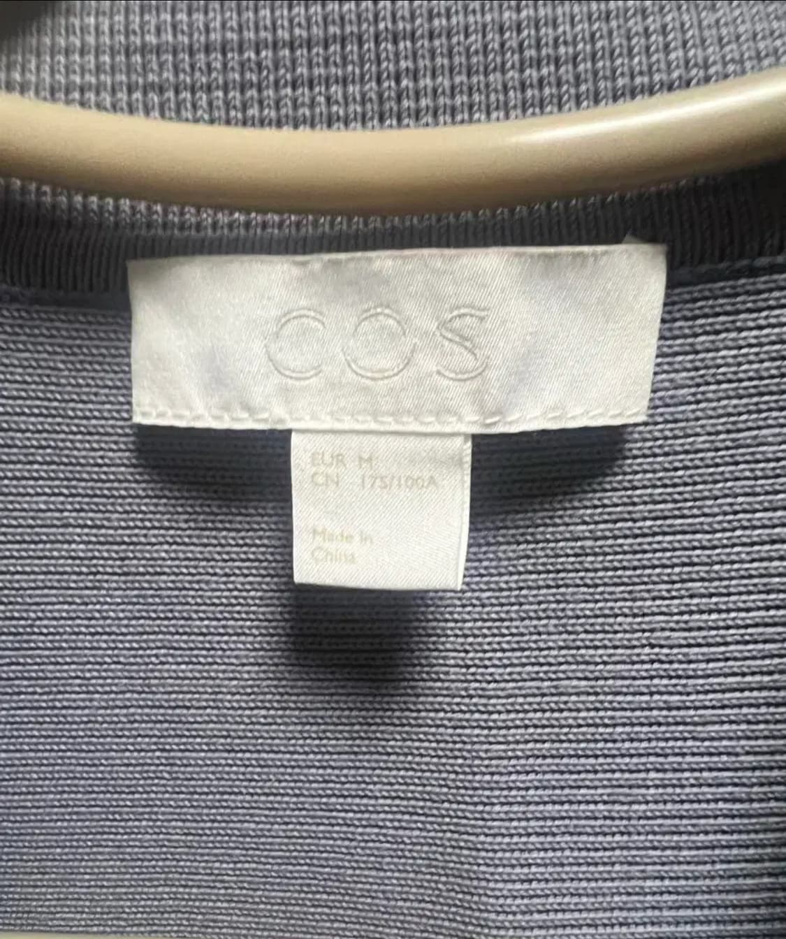 코스(COS)/니티드 코튼 자켓 스틸블루/M 상품이미지4