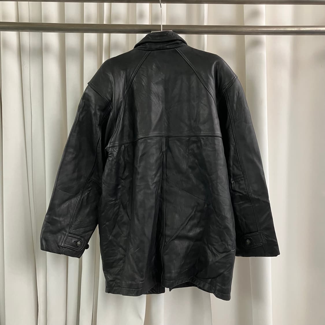 D’HOMME A HOMME 양가죽 하프 코트 L 상품이미지2