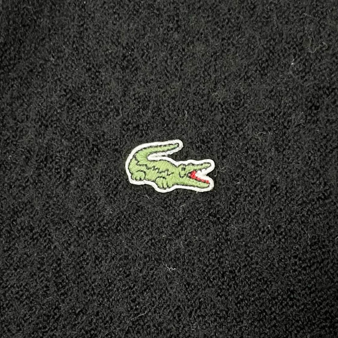 라코스테 블랙 자수로고 브이넥 가디건 상품이미지3