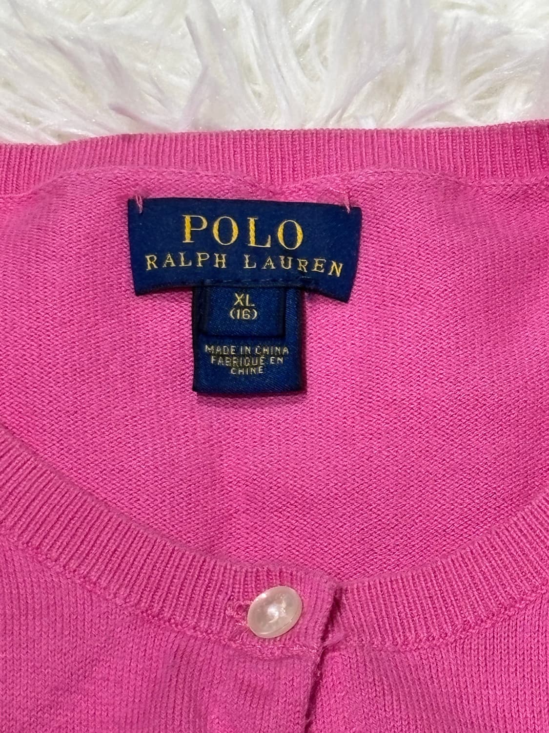 폴로랄프로렌 핑크 포니 프릴 가디건 상품이미지5