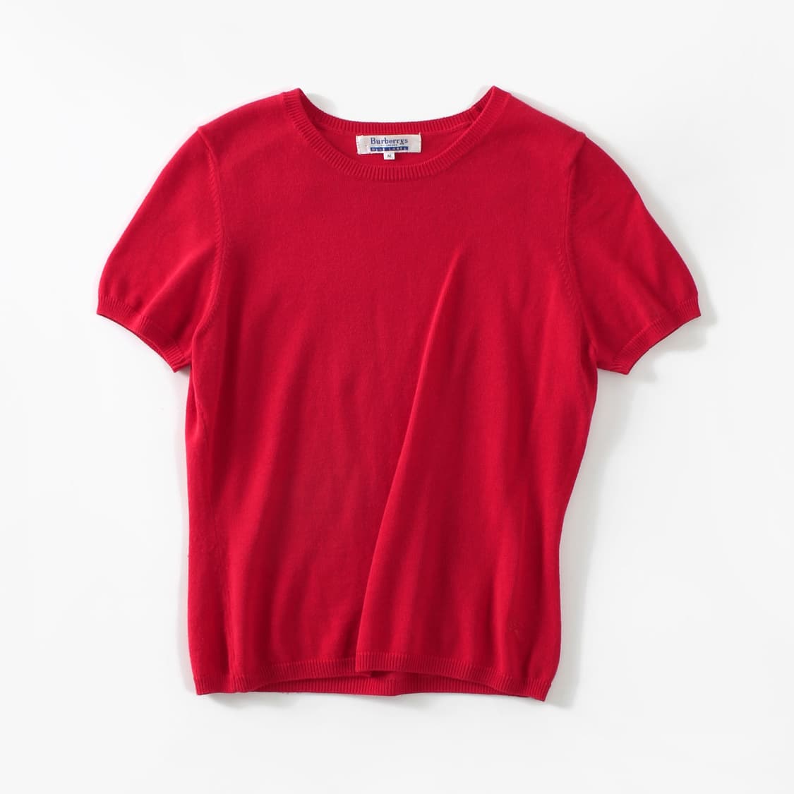 버버리 Burberry 빈티지 블루라벨 레드 반팔 여름 니트 상품이미지1
