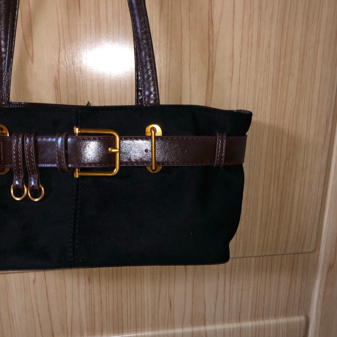 벨트 블랙 숄더백 📼  상품이미지3