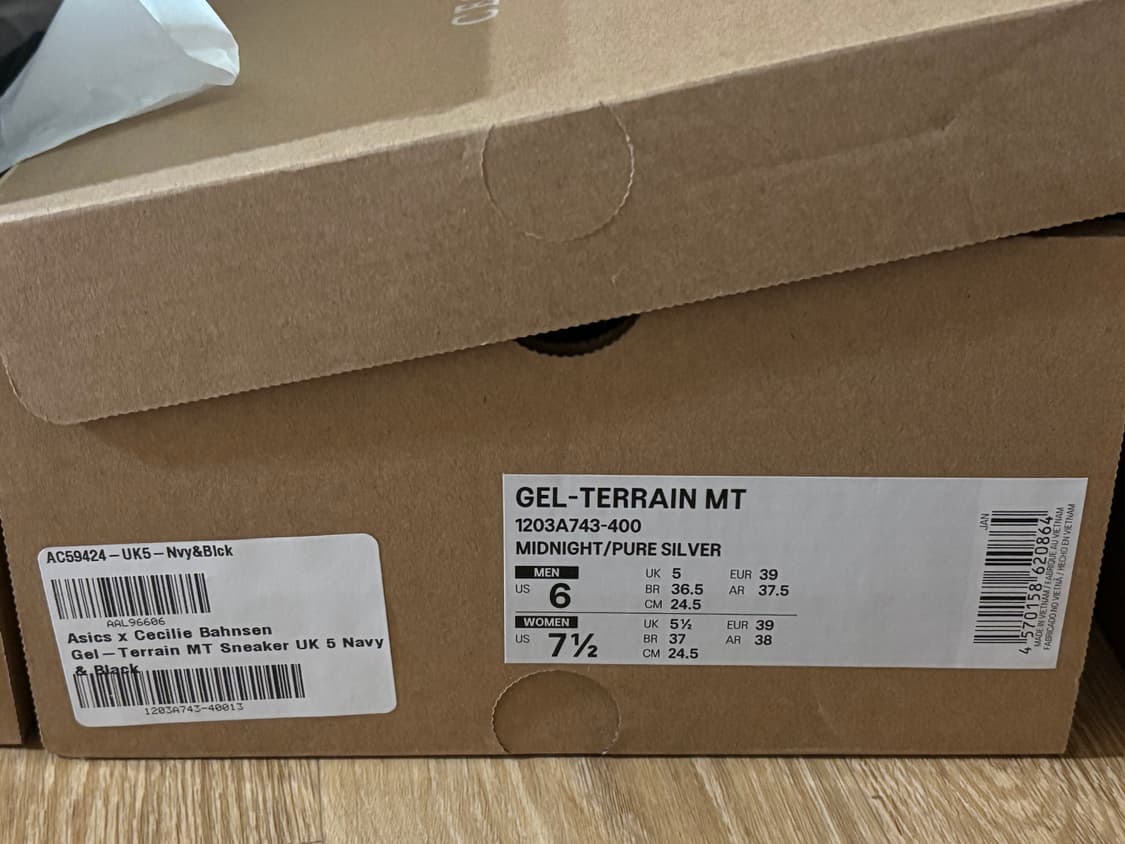 아식스 x 세실리에 반센 젤 터레인 MT 미드나잇 245 상품이미지8