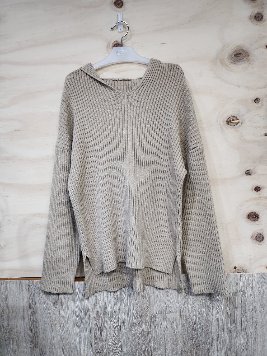 517) 여성 후디골지 니트 셋업 상품이미지1